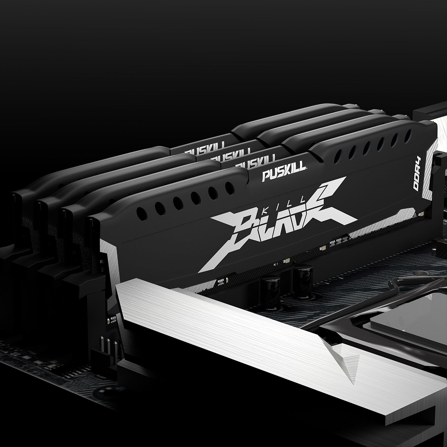 PUSKILL Stable Overclocking DDR4 Desktop RAM With Cooling Vest For PC Gaming Office puskill stable overclocking ddr4 desktop ram with cooling vest for pc gaming office