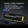 puskill ddr5 8gb 16gb 4800mhz 5600mhz 6000mhz stable overclocking ram, aluminum cooling vest for pc gaming & office