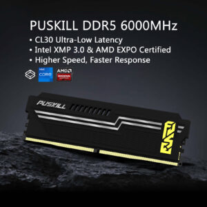 puskill ddr5 8gb 16gb 4800mhz 5600mhz 6000mhz stable overclocking ram, aluminum cooling vest for pc gaming & office