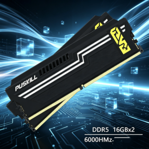 puskill premium alloy cooling ddr5 dimm memory rigorously tested stick for long load gaming and desktop hardware upgrade (复制)