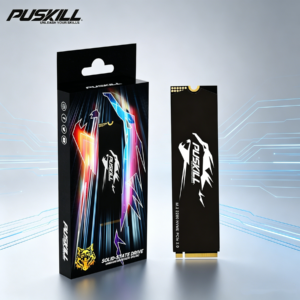 puskill advanced flash chip m.2 nvme pcie drive shockproof noiseless storage for workstation editing and multi task computing